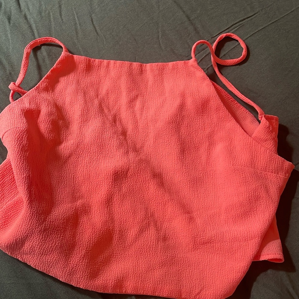 Crop top, backless , tie in the back to adjust